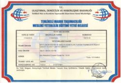 SRC-5 (ADR) EITIM YETKI BELGESI